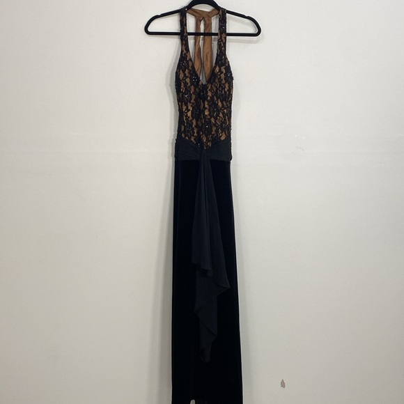 Vintage Dave & Johnny Velvet Evening Gown 9/10 - Picture 11 of 13